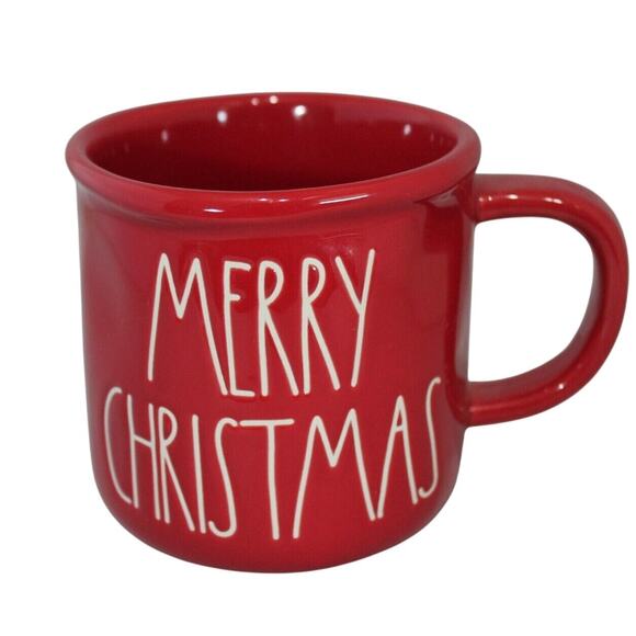 Rae Dunn MERRY CHRISTMAS Red Coffee/Tea Mug CLEAN - Picture 1 of 3